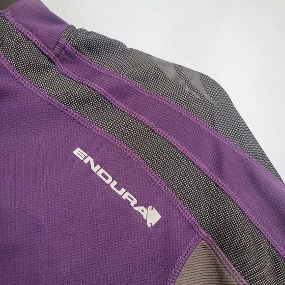 NWT Endura Cycling Jersey Hummvee Adult Med Purple Short Sleeve Rear Pocket - Picture 3 of 11